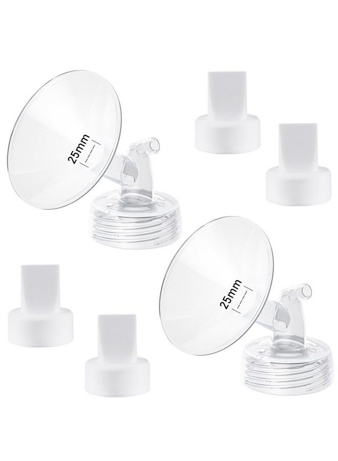 IVARONAL 25mm Flange and Duckbill Valve Compatible with Spectra S1 Spectra S2 Spectra9 Plus Synergy Gold Breast Pump, Spectra Pump Parts S2 Parts S2 Accessories Replacement - Image 1