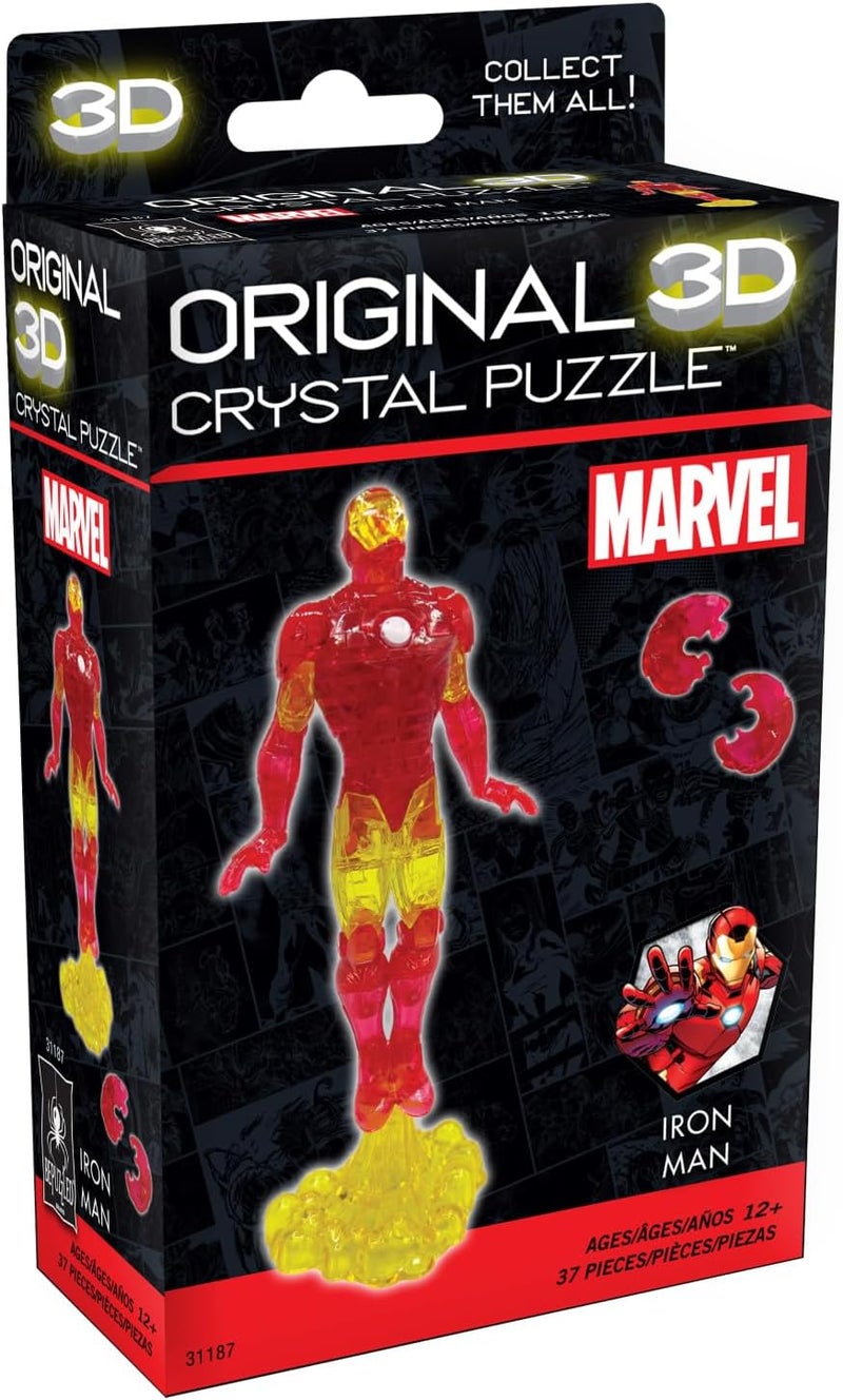 BePuzzled Marvel Iron Man Super Hero Original 3D Crystal Puzzle Perfect for Puzzlers Ages 12 and Up Challenging to Complete and Beautiful to Display Collect Them All - Image 2