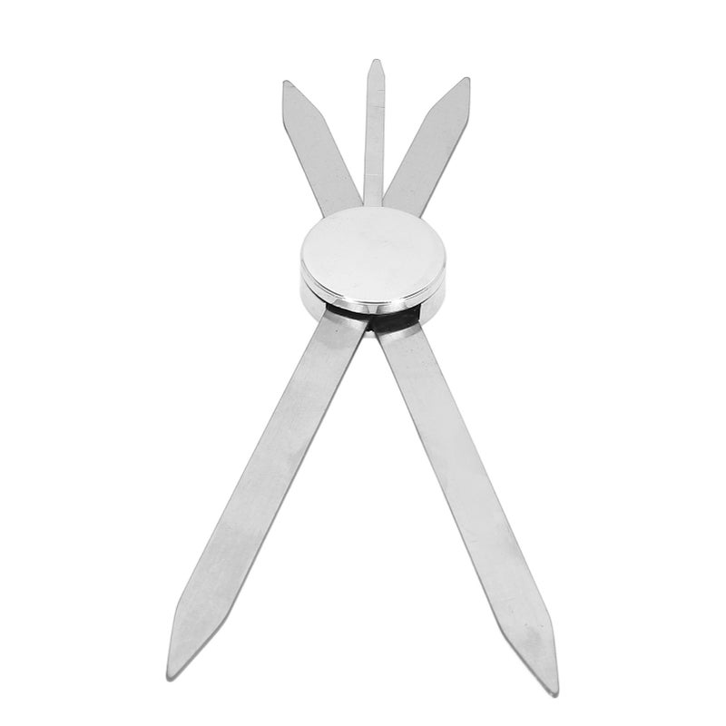 Eyebrow Stencil Ruler Stainless Steel 3 Point Positioning Eyebrow Makeup Ruler for Microblading Silver - Image 4