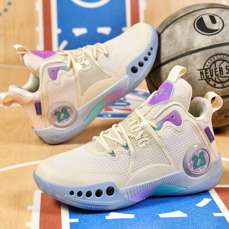 Cuk Children'S Mandarin Duck Basketball Shoes Students Outdoor Sports Practical Shoes High-Top Running Basketball Shoes Basketball - Image 1