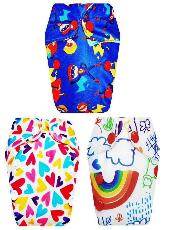 Dumbledo Premium Newborn Cloth Diaper with Integrated Soaker (Pack of 3) | Soft & Gentle | Breathable | Travel Friendly | Trusted by Moms | 0 - 4 Months | Unisex Baby - Image 1