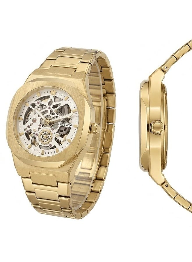 BESTWIN 983 Men's Quartz Watch – Premium Stainless Steel Strap, Classic Analog Display, Life Waterproof - Image 2