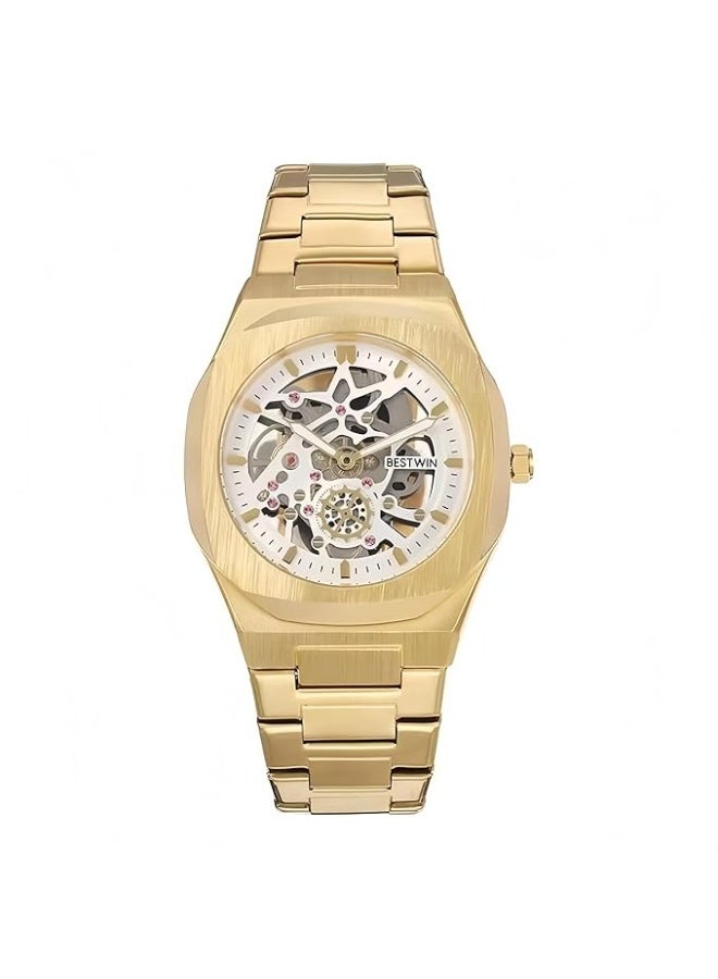 BESTWIN 983 Men's Quartz Watch – Premium Stainless Steel Strap, Classic Analog Display, Life Waterproof - Image 1
