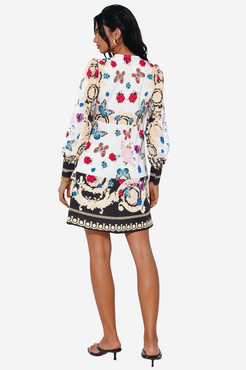 Jennyfer Printed Wrap Mini Dress - Image 3