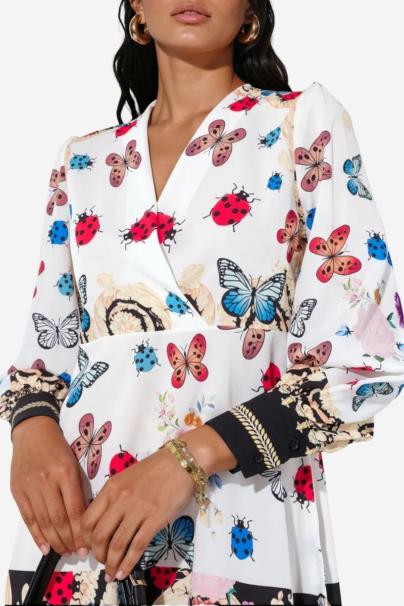 Jennyfer Printed Wrap Mini Dress - Image 4