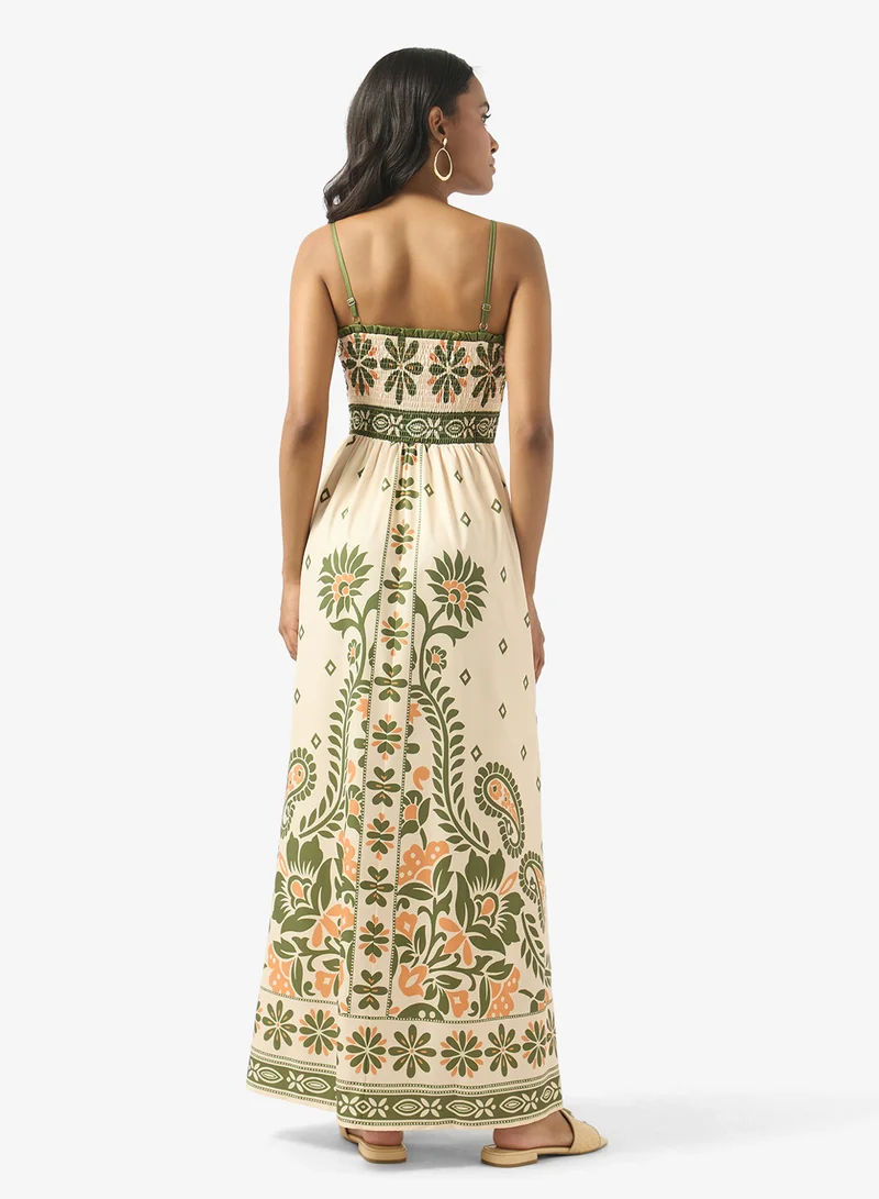 Soleira Monochrome Print Dress