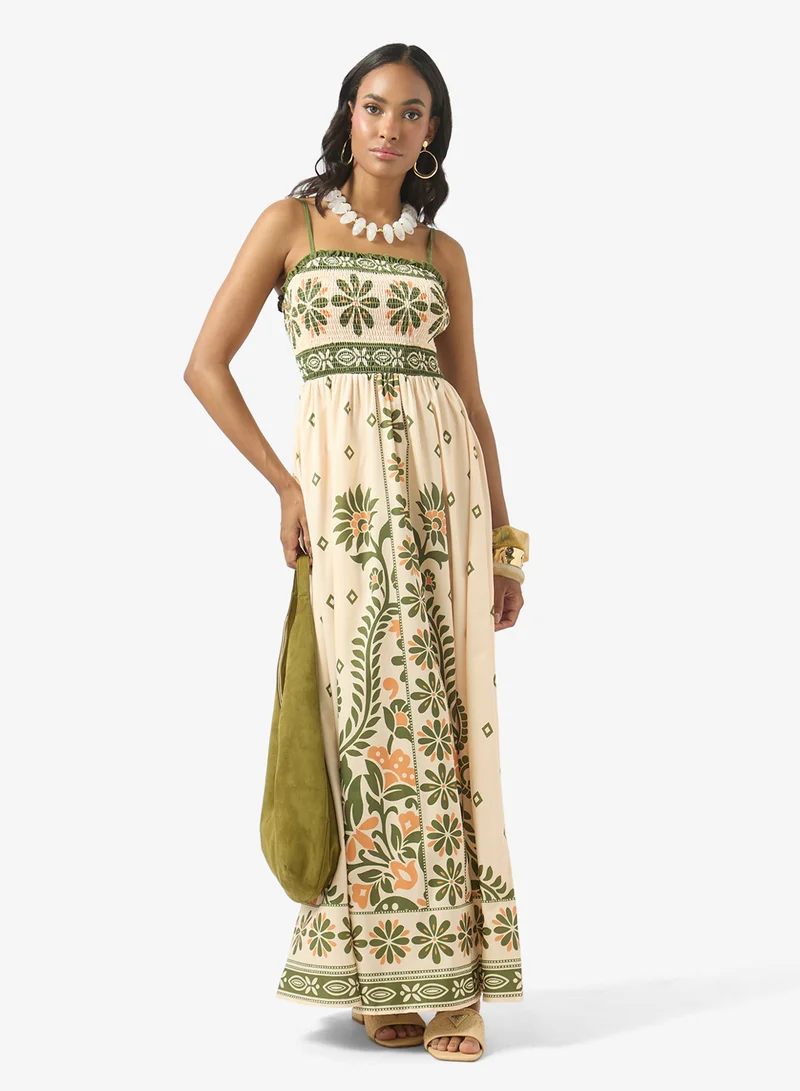 Soleira  Monochrome Print Dress for Women | Best Price UAE