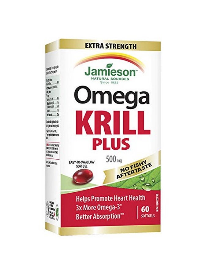 Jamieson Extra Strength Krill Plus 60 Softgels  - Image 2