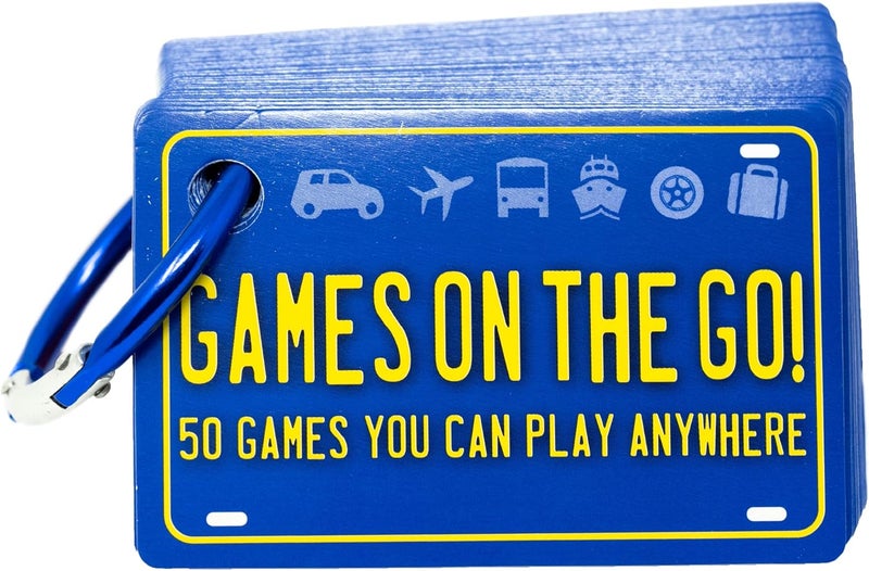 Continuum Games Games on the Go by - Portable Roadtrip Family Games to Challenge and Entertain for 2+ players , Blue - Image 1