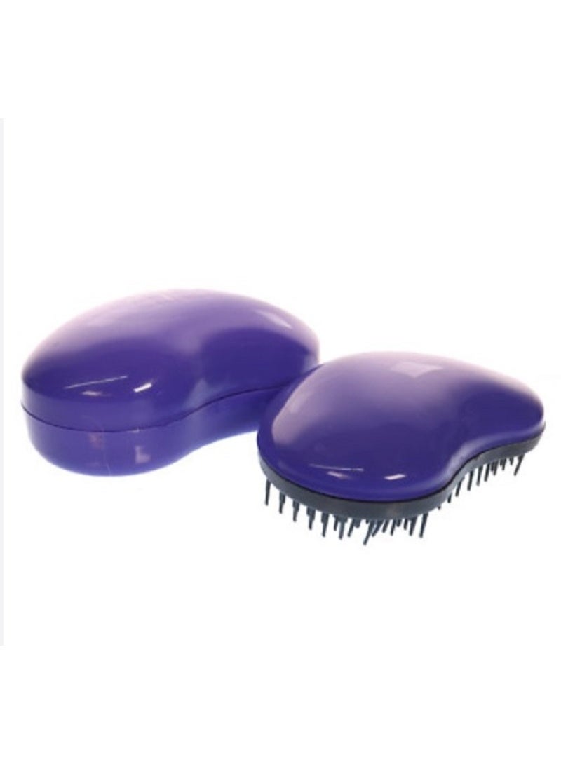 Detangling Brush - with Mirror and Storage Box - No Pull Detangling Hair Brush - Travel Hair Brush with Lid (Mauve) - Image 3
