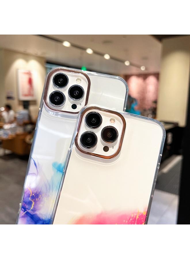 اس-توب جراب لهاتف iPhone 13 Pro مع حبل منقوش من الرخام باللون الذهبي - Image 4