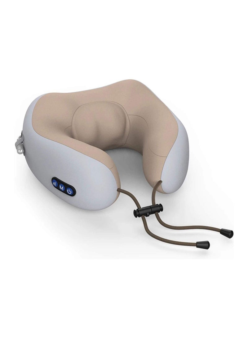 Travel Pillows For Sleeping Airplane Portable Electric Neck Massager Soft Comfortable Breathable Shaped Memory Foam Massage Neck Pillow For Car Home And Office - Image 1