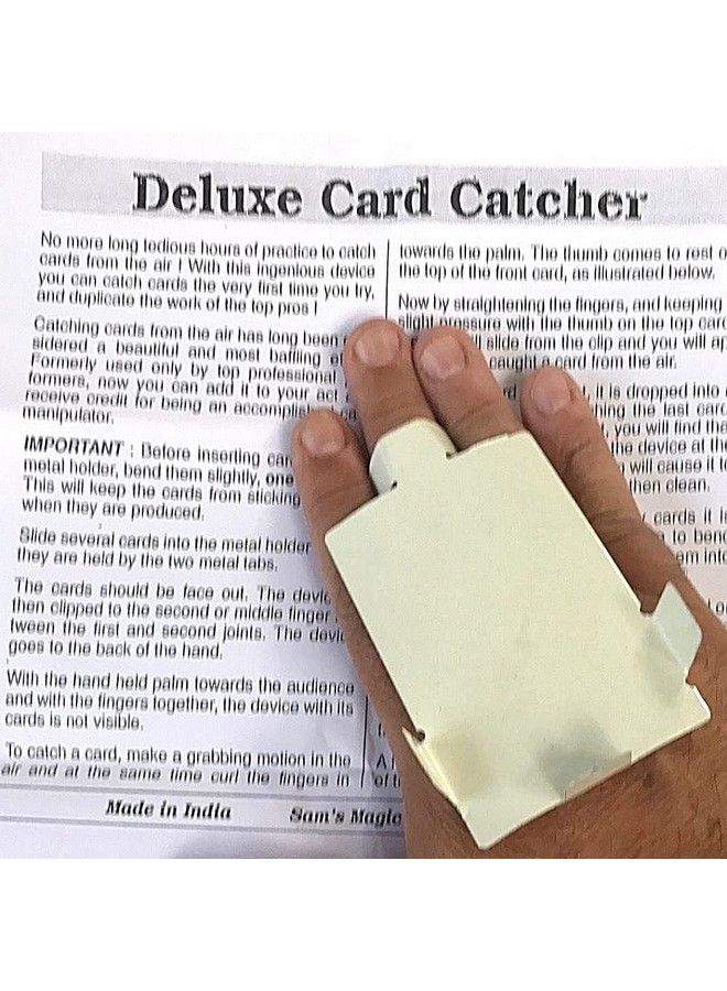 MilesMagic Magician Deluxe Card Catcher Gimmick Cards Appear Produce From Hand Palm Or Catching From Mid Air For Close Up Street Stage Real Magic Trick - Image 5