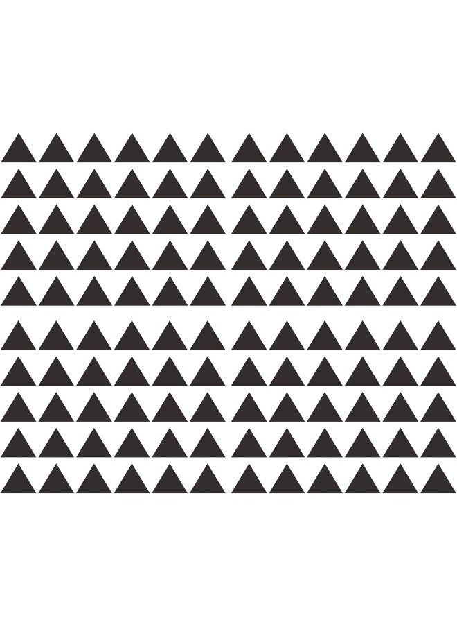 JURUOXIN JURUOXIN 120 Pcs/Set Triangle Wall Pattern Decal Vinyl Stickers for Kids Boy Girl Baby Bedroom Playroom Art Decorations Removable Decor Home House Design YMX56 (Black)  - Image 1