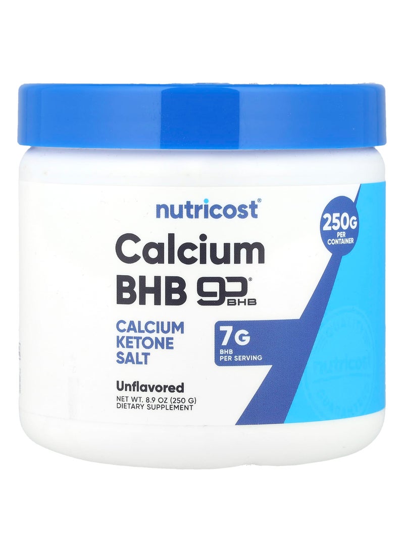Calcium BHB, goBHB®, Unflavored, 8.9 oz (250 g)
