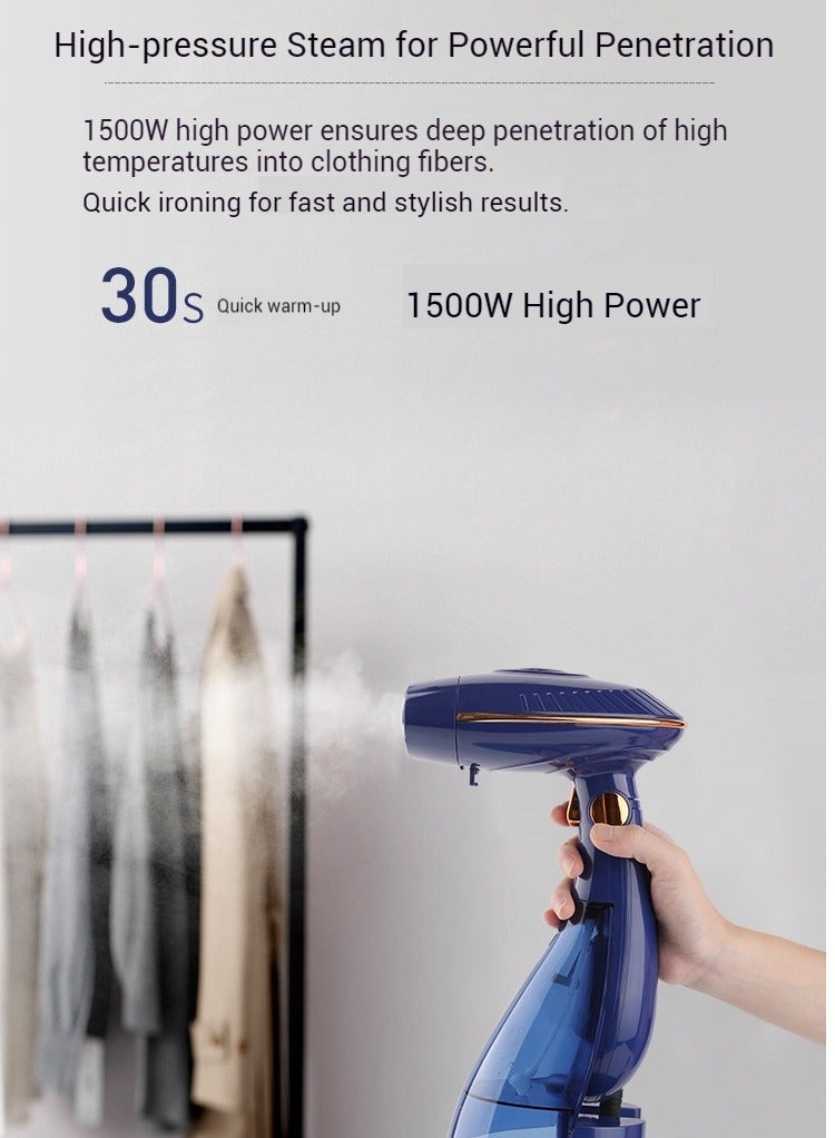 Foldable Garment Steamer 1500W Fast Heat-up Handheld Wrinkle Remover  - Image 2