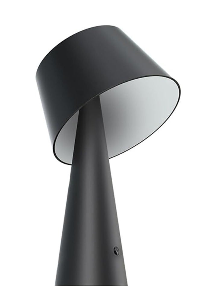 سانكس مصباح طاولة لاسلكي محمول يعمل بالطاقة الشمسية من Sunex، مصابيح مكتبية، مصباح سرير، مصباح USB قابل لإعادة الشحن من النوع C، إضاءة دافئة 4000 كلفن، 4 أوضاع إضاءة، ديكور داخلي وخارجي - Image 1