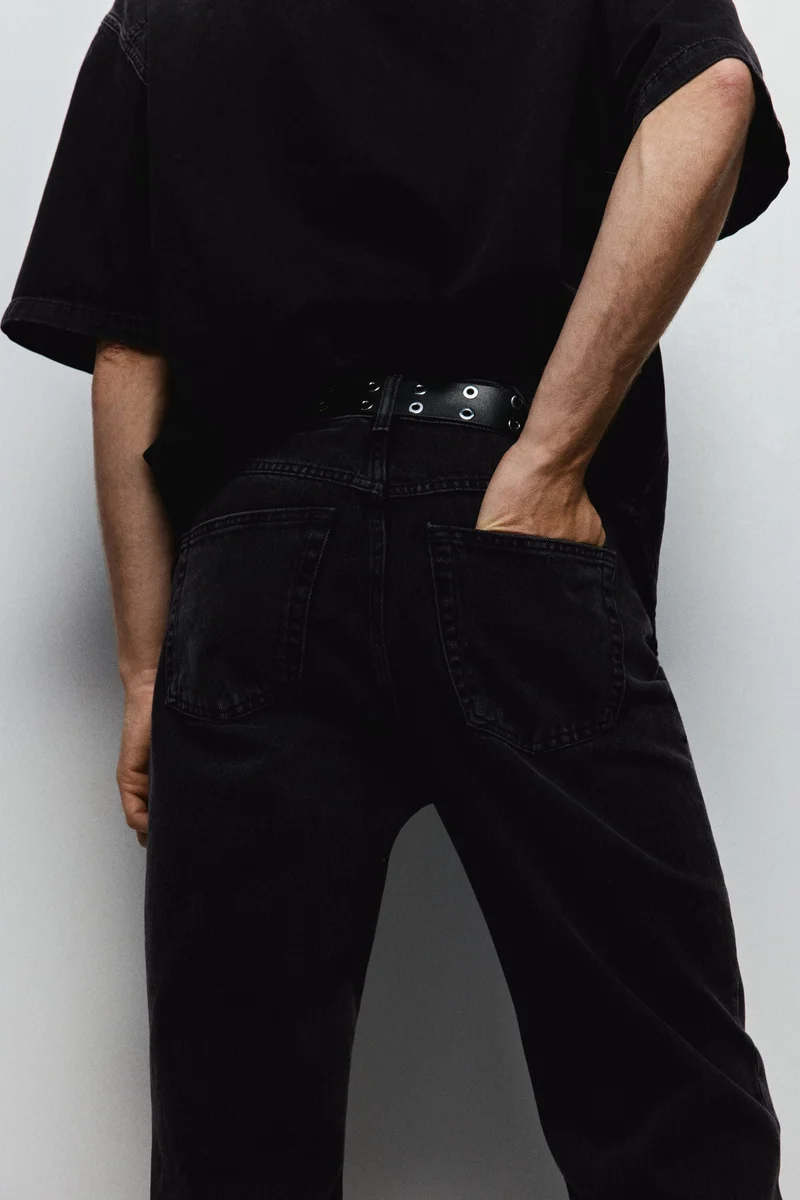 اتش اند ام جينز بقصة بووت كت وخصر عادي