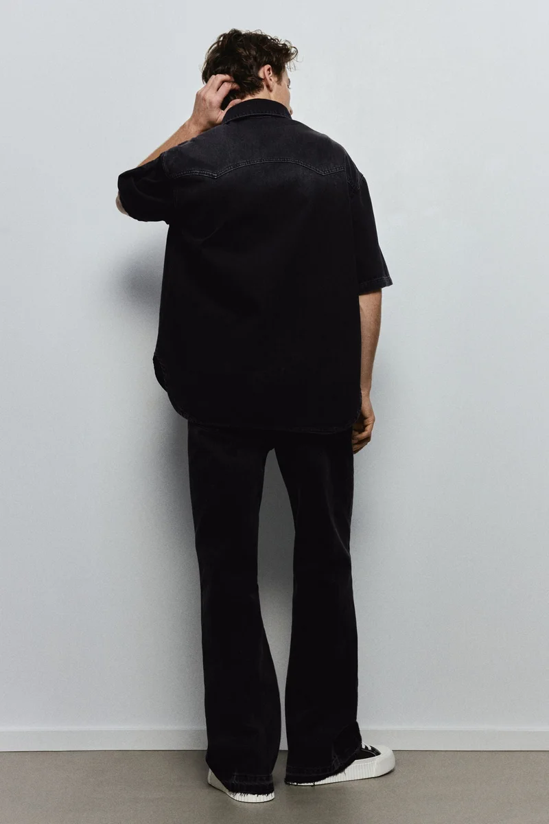 اتش اند ام جينز بقصة بووت كت وخصر عادي