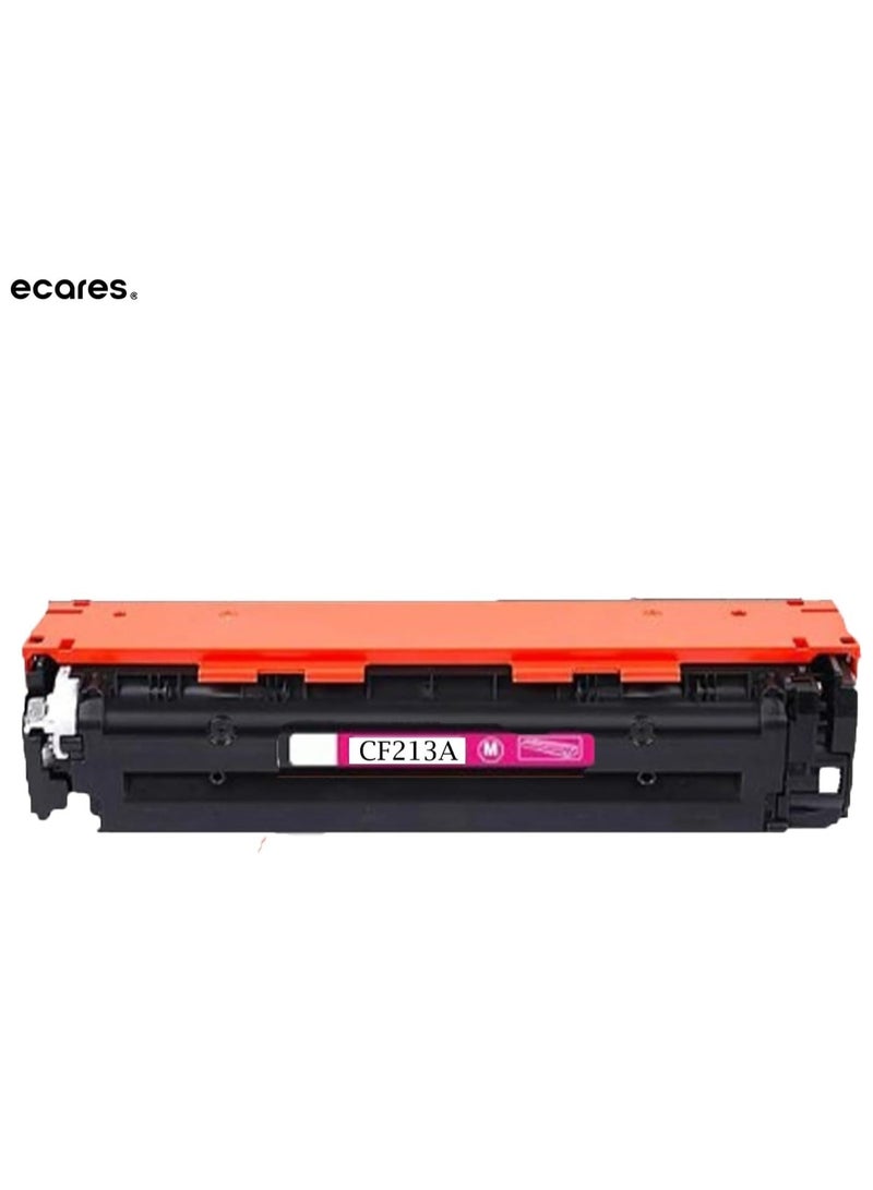 ECARES® 131A Compatible Toner Cartridge CF213A-For HP Laserjet Pro 200 Color M251nw M251n M276nw M276n Printer (Margenta) - Image 1