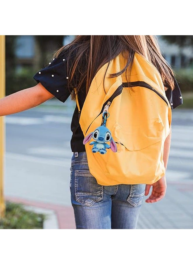 عام سلاسل مفاتيح قطيفة صغيرة حجمها 13 سم بتصميم كرتوني، مع قلادة من القماش الناعم. تناسب الفتيات والفتيان وتستخدم كزينة للحقائب المدرسية والأمتعة أو كهدايا في حفلات الأطفال. - Image 2