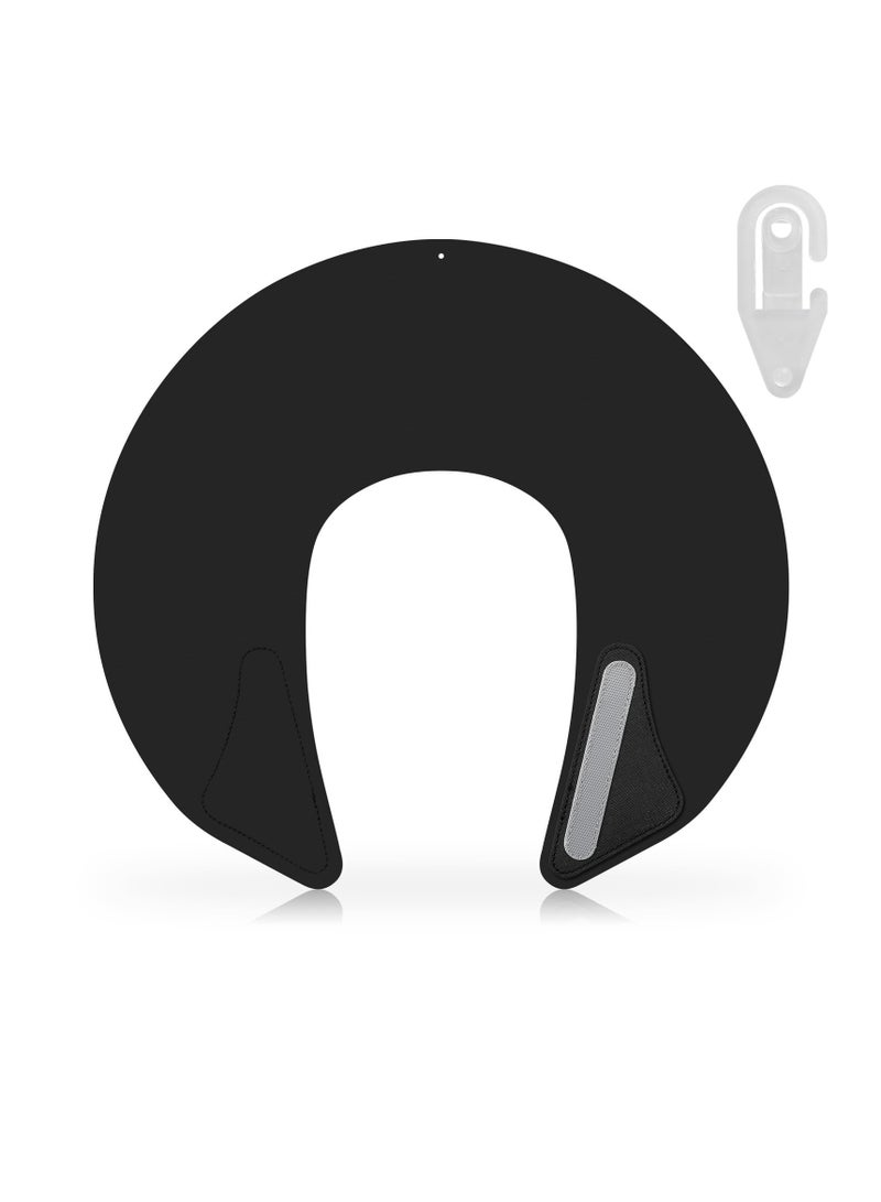 Excefore Silicone Hair Cutting Collar with Hook & Loop, Hair Cutting Collar, Waterproof Silicone Hair Dye Collar, Barber Stylist Hair Cutting Pad, Silicone Haircut Neck Guard Shield, Hair Cutting Collar Cape - Image 1