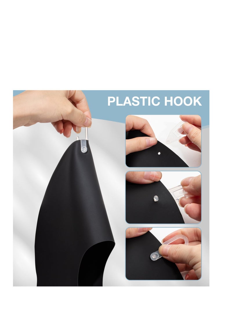 Excefore Silicone Hair Cutting Collar with Hook & Loop, Hair Cutting Collar, Waterproof Silicone Hair Dye Collar, Barber Stylist Hair Cutting Pad, Silicone Haircut Neck Guard Shield, Hair Cutting Collar Cape - Image 3