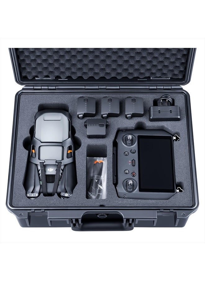 Titan M350 Waterproof Hard Case for DJI Mavic 3 Pro/Classic, RC Pro and DJI RC Simultaneously, Support RC Lanyard [CASE ONLY] Black
