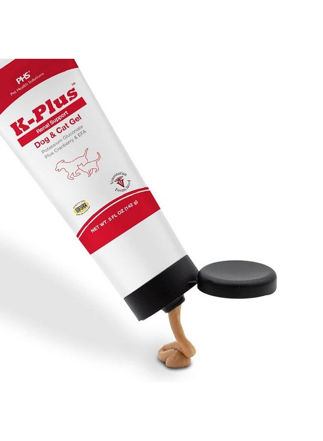Pet Health Solutions K-Plus Potassium Gluconate Renal Gel Plus Cranberry and EPA for Dogs and Cats - Veterinarian Approved Renal Supplement - Supports Potassium Balance - (6 Pack, Gel) - Image 2