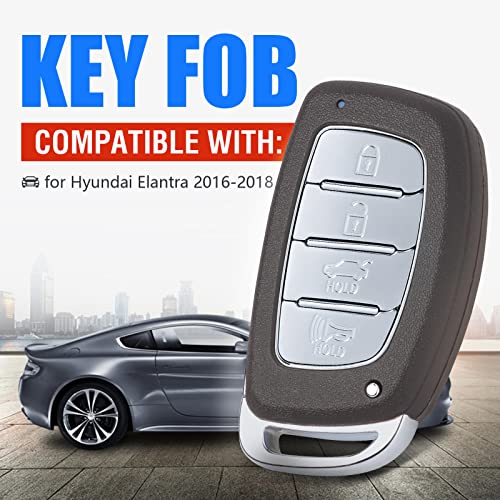 Keymall Car Key Fob Keyless Entry Remote Control Replacement for Hyundai Elantra 2016 2017 2018 434MHz 8A Chip(FCC ID:CQOFD00120 P/N:95440-F2000 95440-F3000) 4 Buttons - Image 2