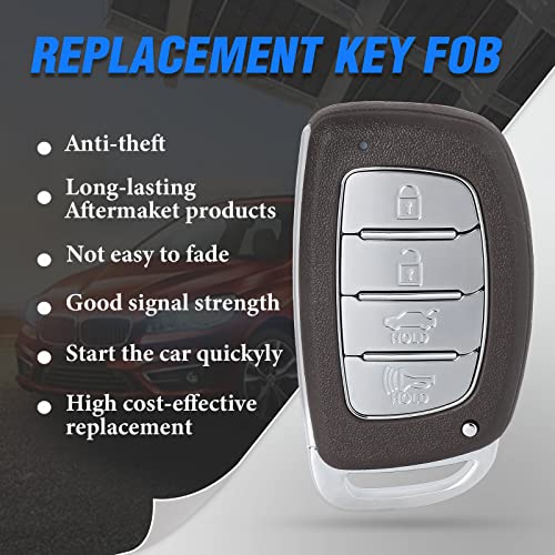 Keymall Car Key Fob Keyless Entry Remote Control Replacement for Hyundai Elantra 2016 2017 2018 434MHz 8A Chip(FCC ID:CQOFD00120 P/N:95440-F2000 95440-F3000) 4 Buttons - Image 4
