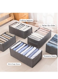 4 Packs Draw Organizer, Underwear Organizer, Collapsible Closet Storage Box, Washable Fabric Foldable Draw Dividers For Shirts, Bras, Underwear, Socks, (Grey) - pzsku/ZE3D1800EA79A74358AE6Z/45/_/1732268141/2c9bf148-7e25-4d4e-bc33-4d268d86970a