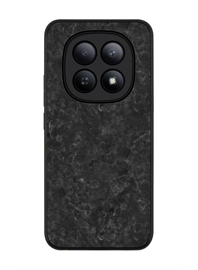 For Xiaomi Redmi Note 15 5G / Poco M8 Case,Slim fit Camera Protection, Shockproof Thin Phone cover  - Marble Texture Black