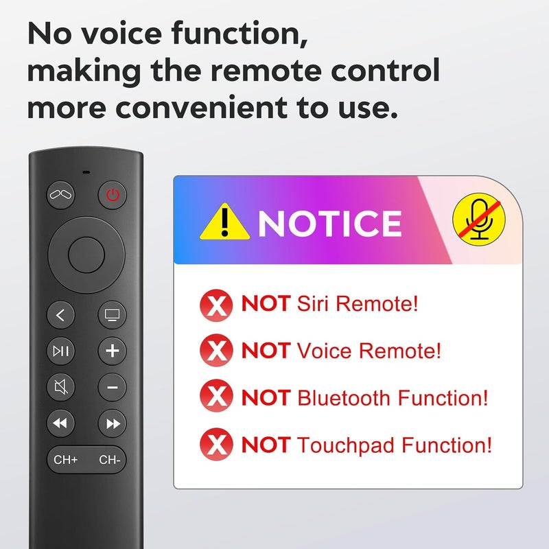 جهاز تحكم عن بعد بديل لـ Apple TV 4K/HD (بدون Siri والتحكم الصوتي) - Image 4