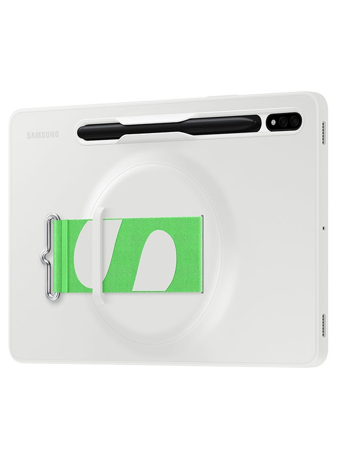 Samsung Galaxy Tab S8 Strap Cover White - Image 1
