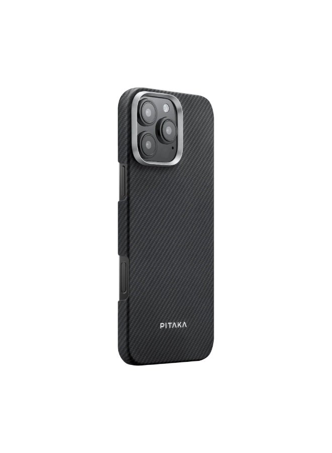 PITAKA iPhone 16 Pro Max Ultra-Slim Case 600D Black/Grey
