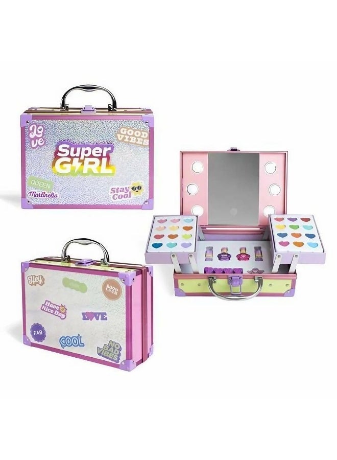 Martinelia حقيبة مكياج مرآة ليد سوبر جيرل (19 × 9 × 25 سم) - Image 2