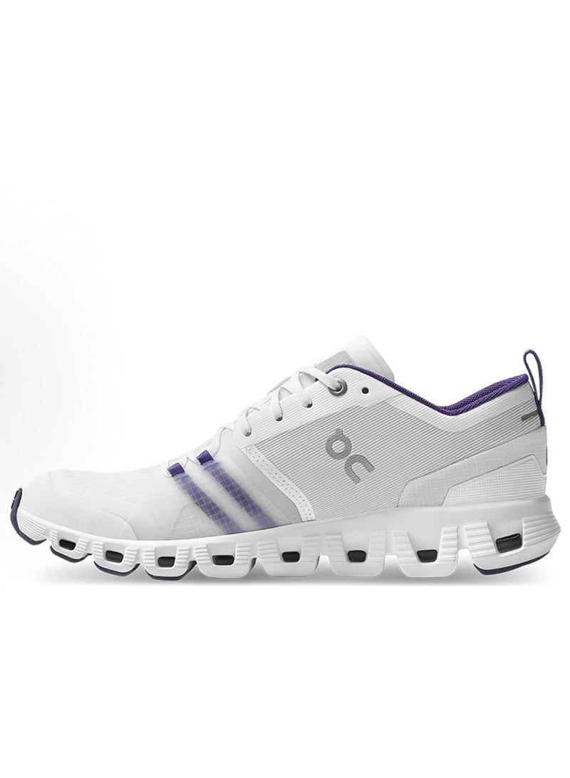 ON cloud x shift casual sneakers white purple black  - Image 1