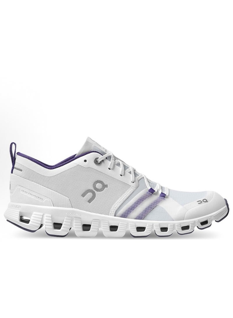 ON cloud x shift casual sneakers white purple black  - Image 2