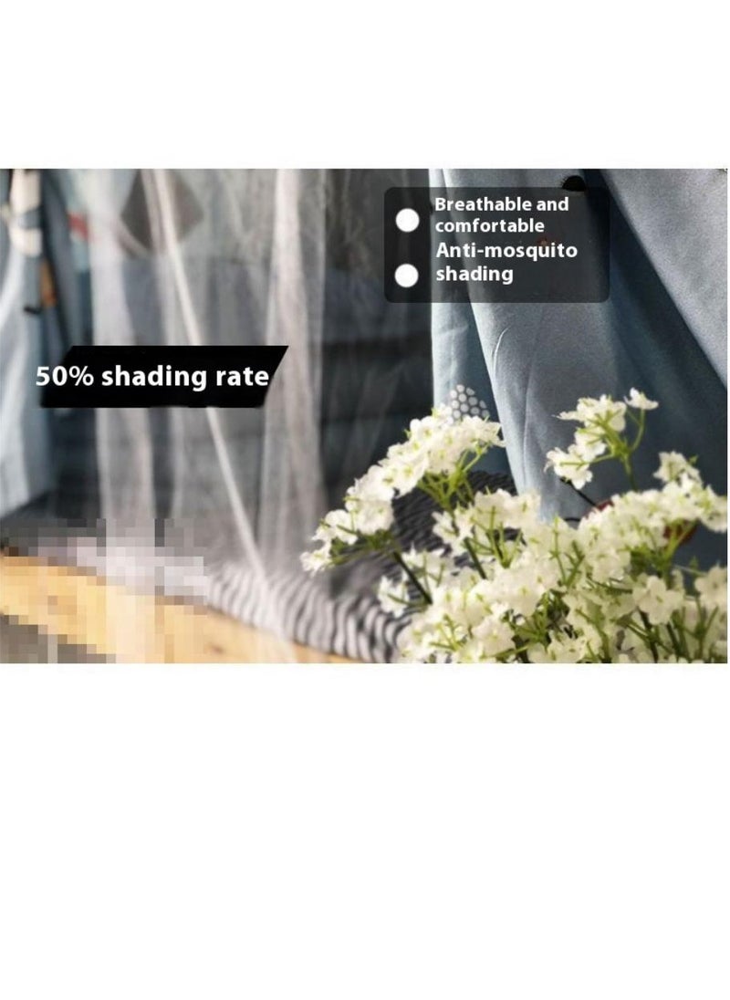 Y&D Upper Deck Single Bed Curtain Privacy Bed Tent With Stand And Mosquito Net  - Image 4