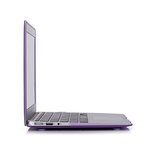 RUBAN Case Compatible with MacBook Air 13 Inch (Models: A1369 & A1466, Older Version 2010-2017 Release), Slim Snap On Hard Shell Protective Cover and Keyboard Cover, Purple - Image 5