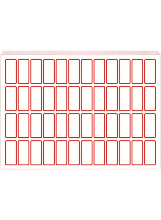 Nvv A4 Label Sticker, Self-Adhesive Printing Paper With Backing, Non-Sticky Adhesive Sticker, Label Paper, Coated Paper, Self-Adhesive Label, Paper-Pull Name Tag, Price Label, Bq-480A4 Red - Image 2