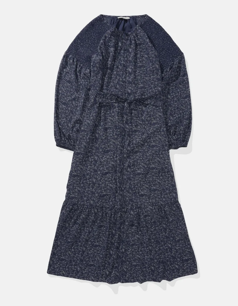 American Eagle  AE Long-Sleeve Maxi Shirt Dress. for Women | Best Price UAE