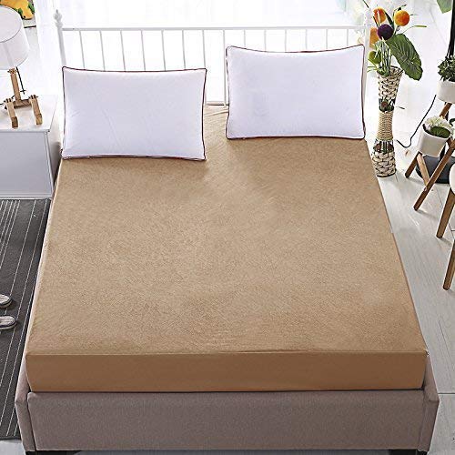 AMZ 100 Waterproof and Dustproof Soft Terry Cotton Small Bed Fitted Mattress ProtectorMattress Cover Single - Image 5