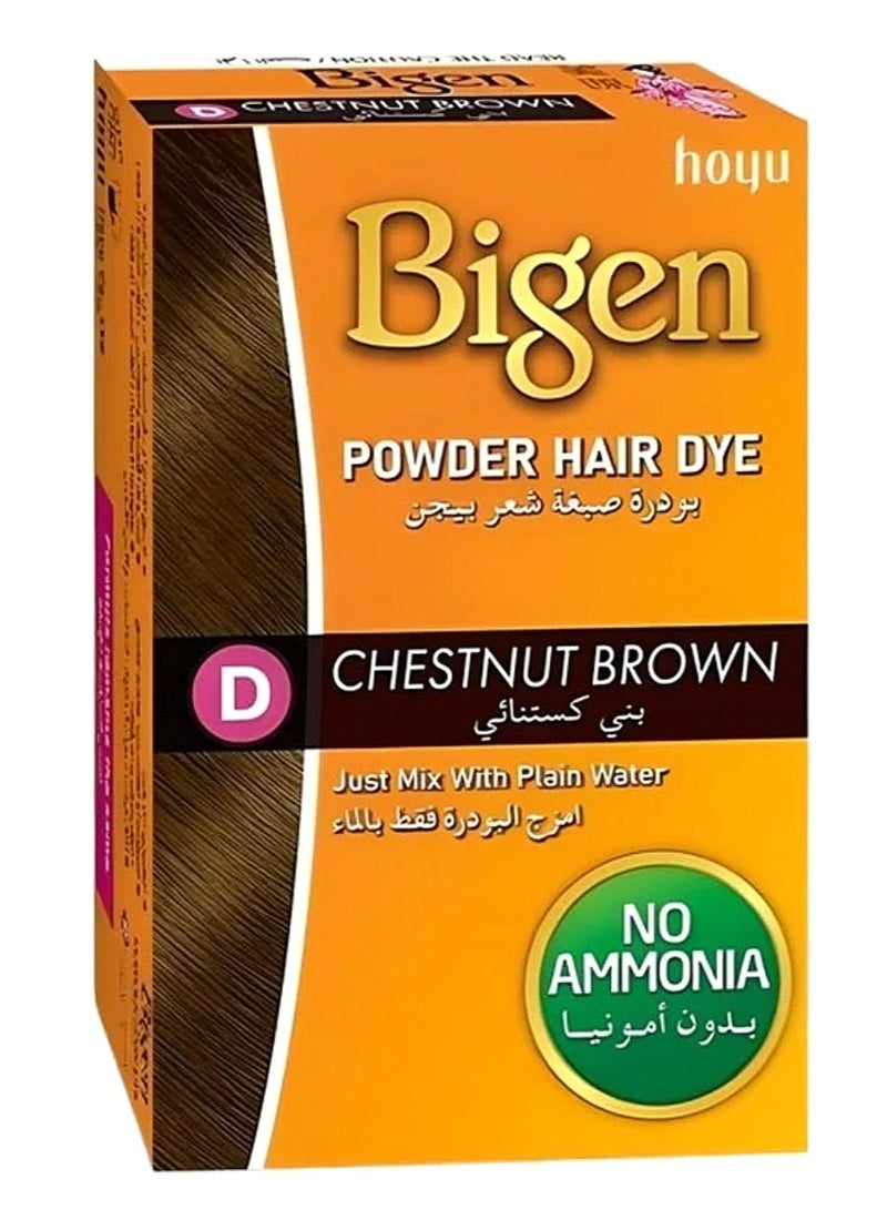 بايجن صبغة شعر بودر بني كستنائي 6 جرام