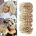 Sharopul Crochet Braids Hair 2X Ringlet Wand Curl 3 Packs 8 inch Jamaican Twist Blonde Crochet Hair for Black Woman (27/613) - Image 2