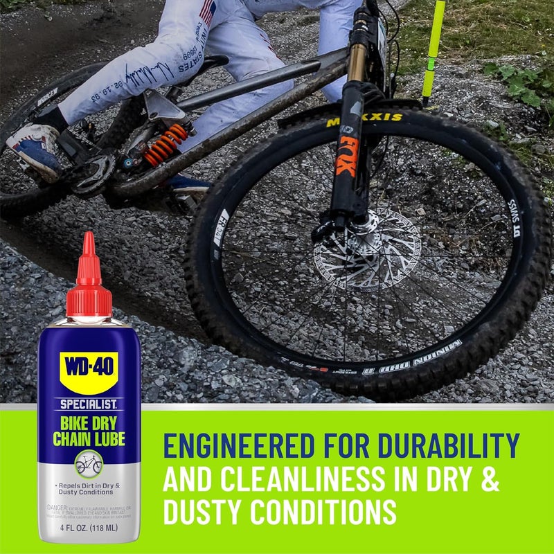 WD40 WD-40 Specialist Bike Dry Chain Lube, 4 OZ - Image 5
