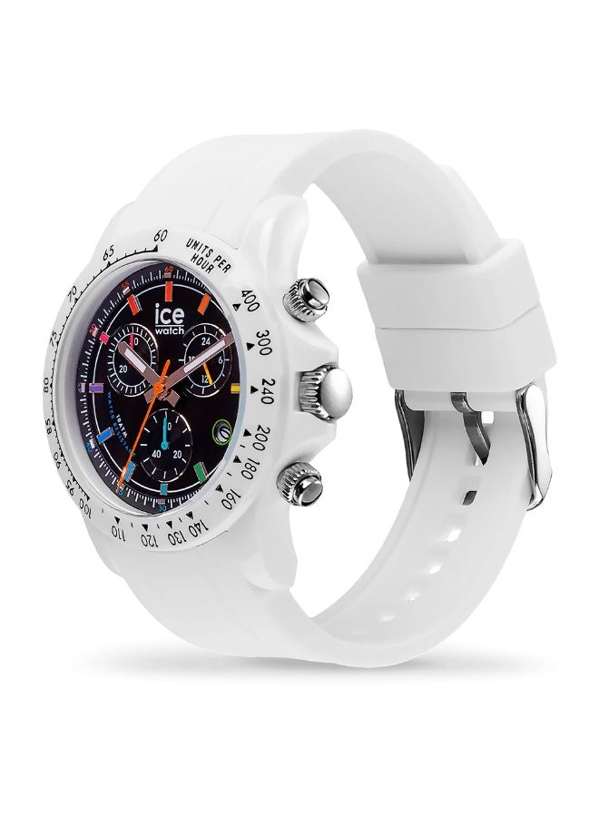 Ice Watch Ice-Watch Bewatch 025631 Chronograph Watch, 41mm Resin Case, White Silicone Strap - Image 3