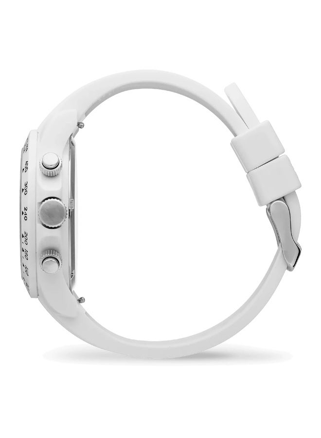 Ice Watch Ice-Watch Bewatch 025631 Chronograph Watch, 41mm Resin Case, White Silicone Strap - Image 4