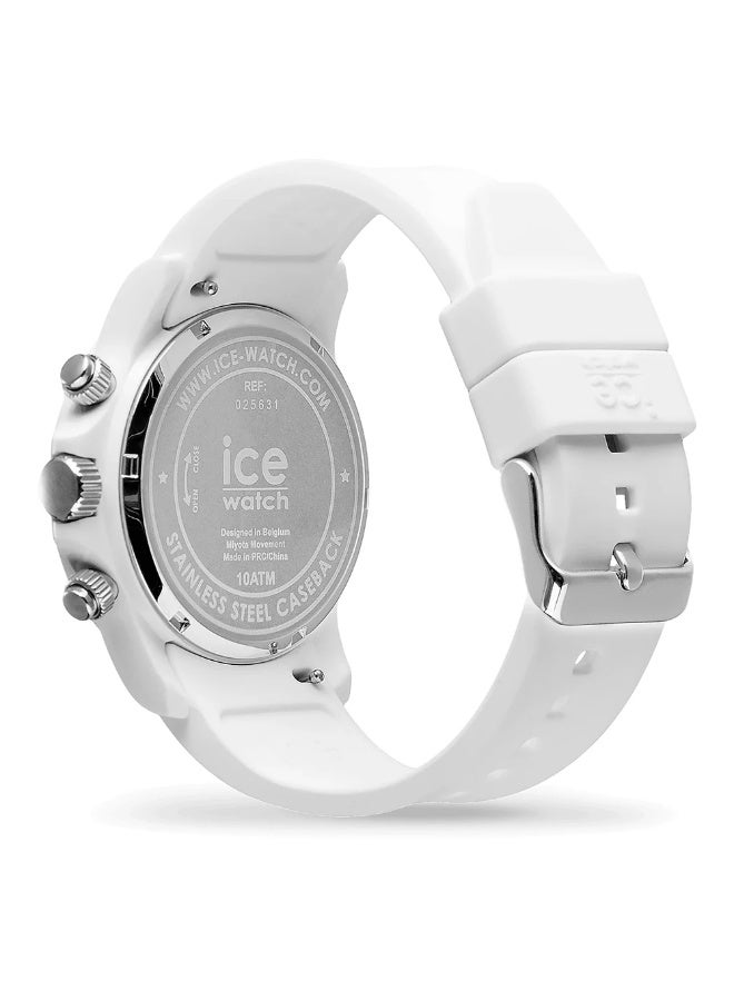 Ice Watch Ice-Watch Bewatch 025631 Chronograph Watch, 41mm Resin Case, White Silicone Strap - Image 5